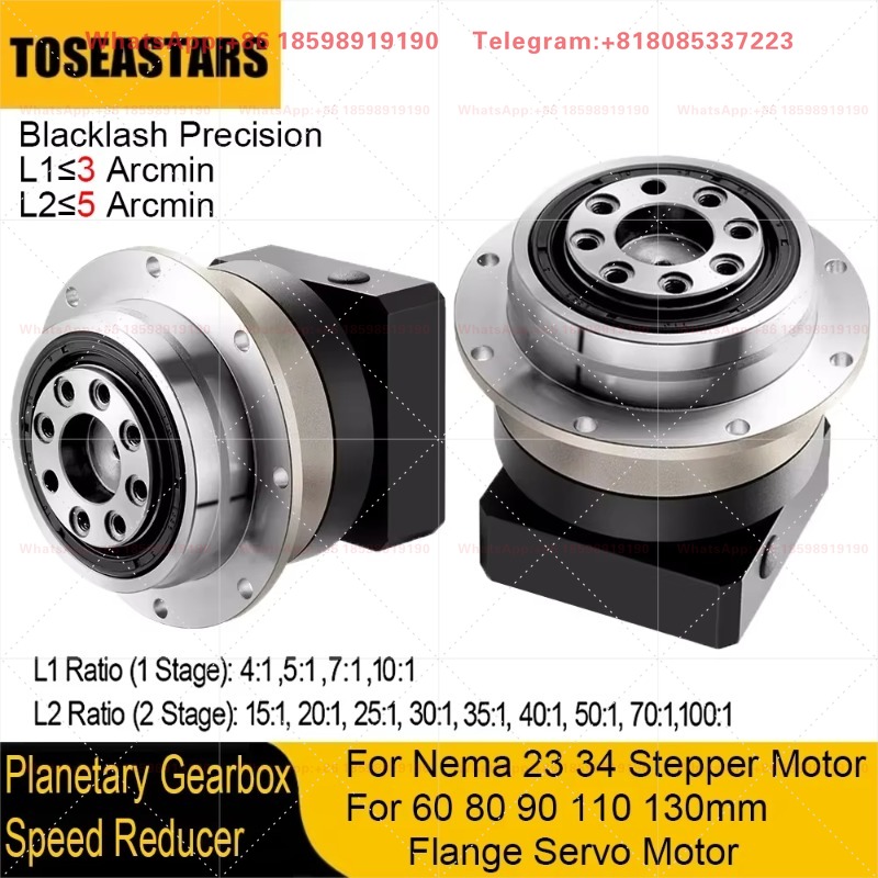 Reduktor Gigi Heliks Presisi T - Planetary Gearbox Reducer Nema 23 34 ulasan dan harga